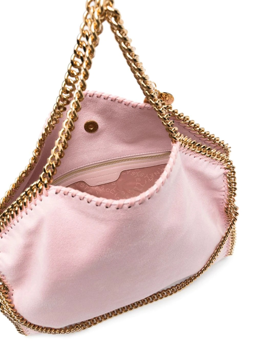 Pink And Golden Falabella Fold Over Tote Bag